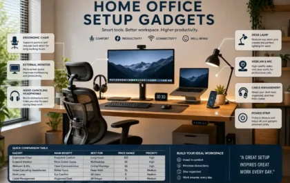 home office setup gadgets
